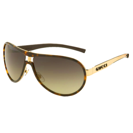Gucci Round Metal Aviator Sunglasses