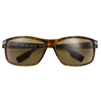 BOSS Black Polarized Rectangle Sunglasses